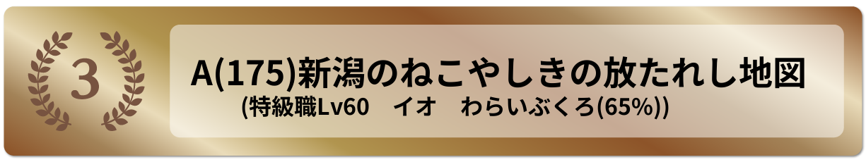 新潟のねこやしきの放たれし地図