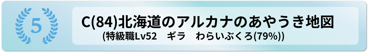 北海道のアルカナのあやうき地図