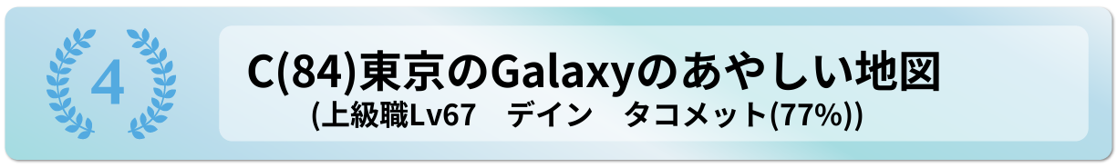 東京のGalaxyのあやしい地図