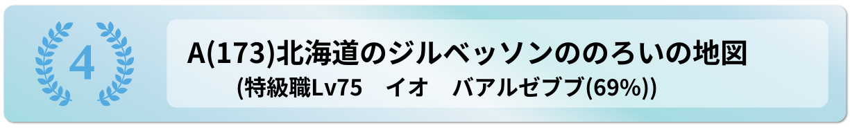 北海道のジルベッソンののろいの地図