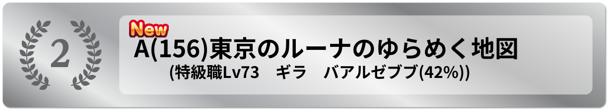 東京のルーナのゆらめく地図