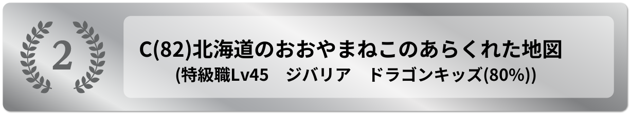 北海道のおおやまねこのあらくれた地図