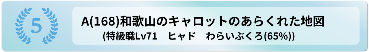 和歌山のキャロットのあらくれた地図