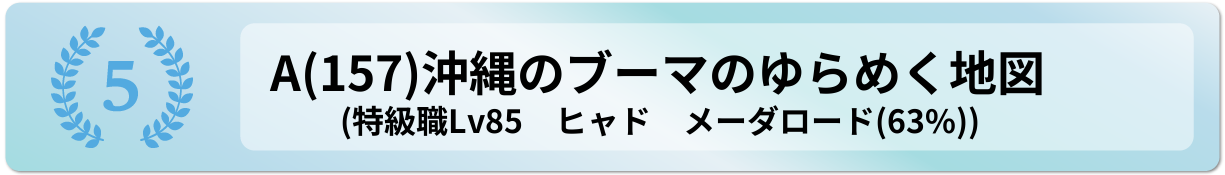 沖縄のブーマのゆらめく地図